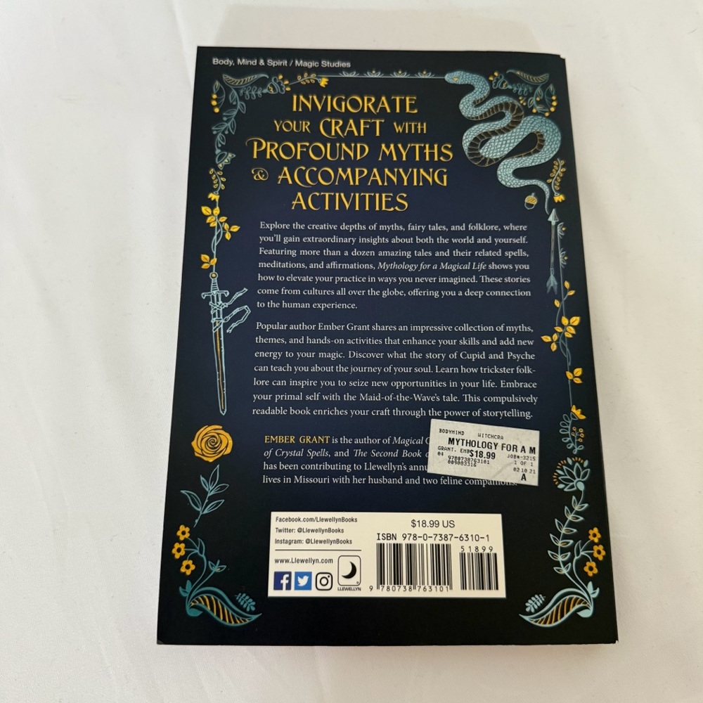 Mythology for a Magical Life By:‎ Ember Grant Paperback! - Picture 3 of 5
